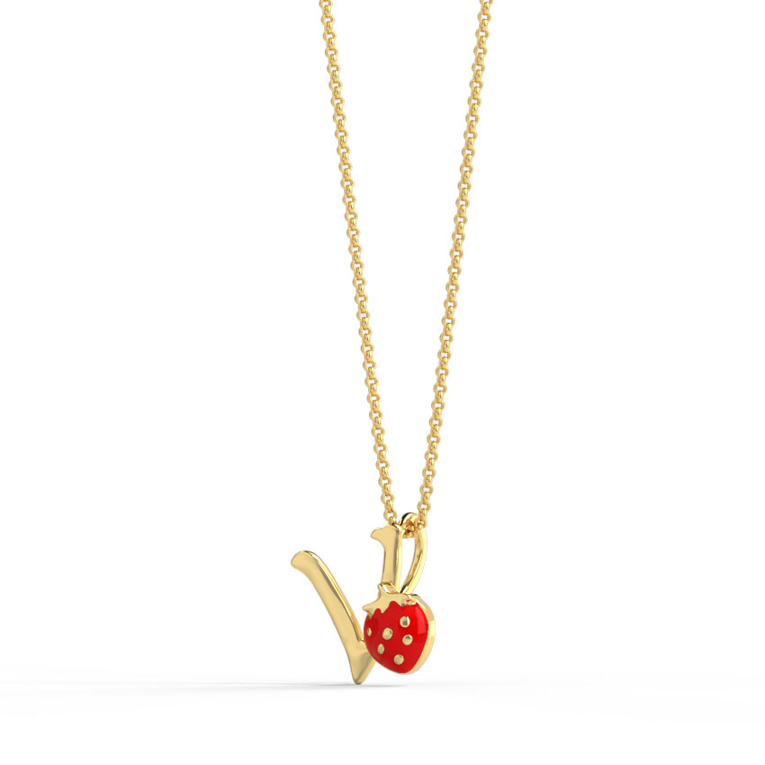 Berry Alphabet V Kids' Pendant