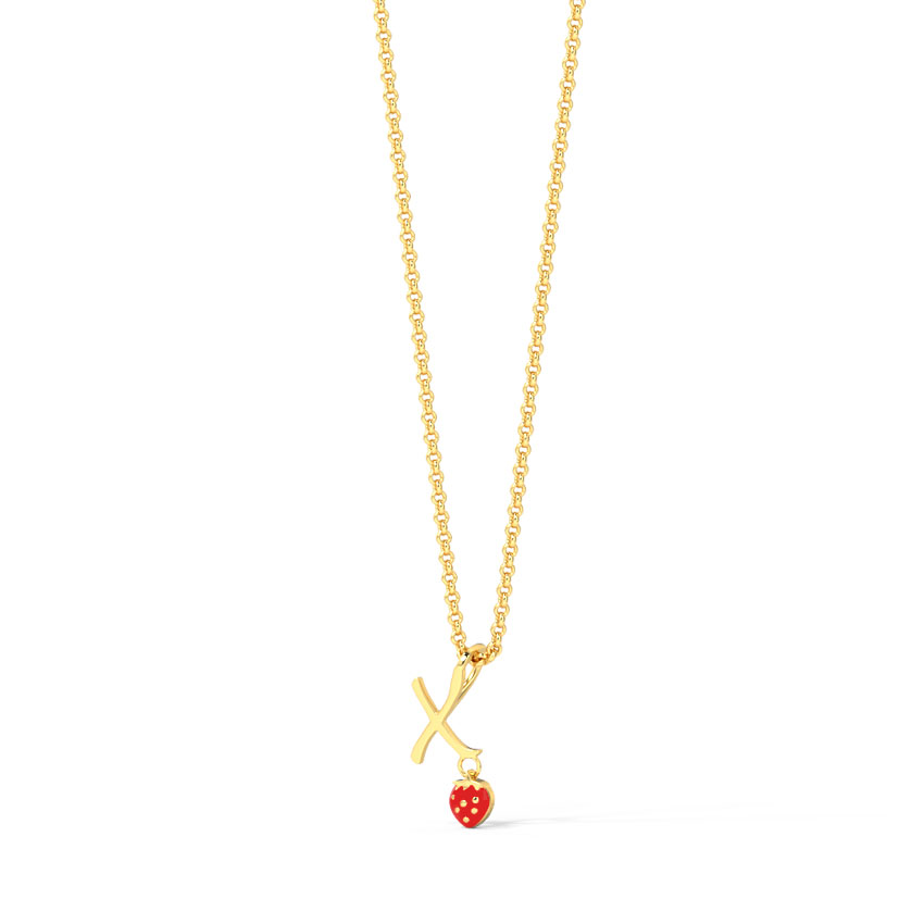 Berry Alphabet X Kids' Pendant