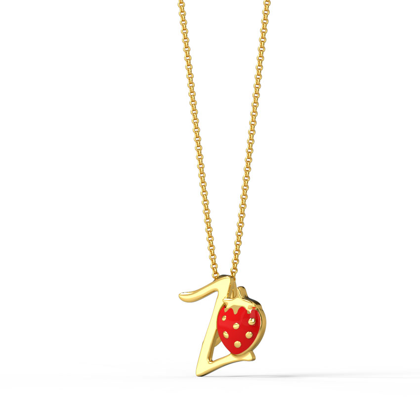 Berry Alphabet Z Kids' Pendant