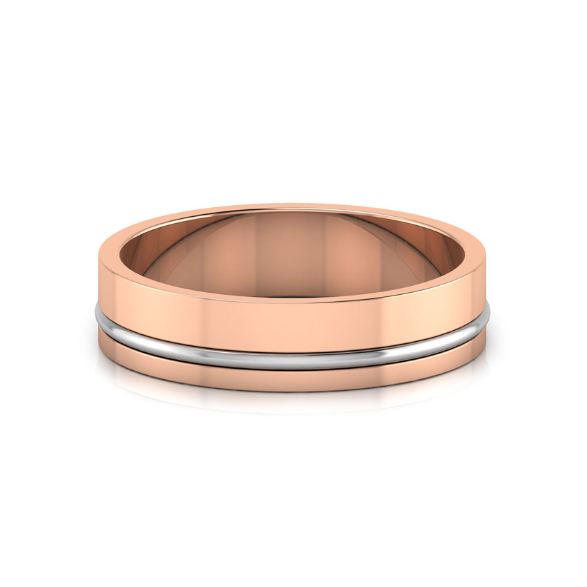 Gold Rings 18 Karat Rose Gold Allure Gold Band for Him