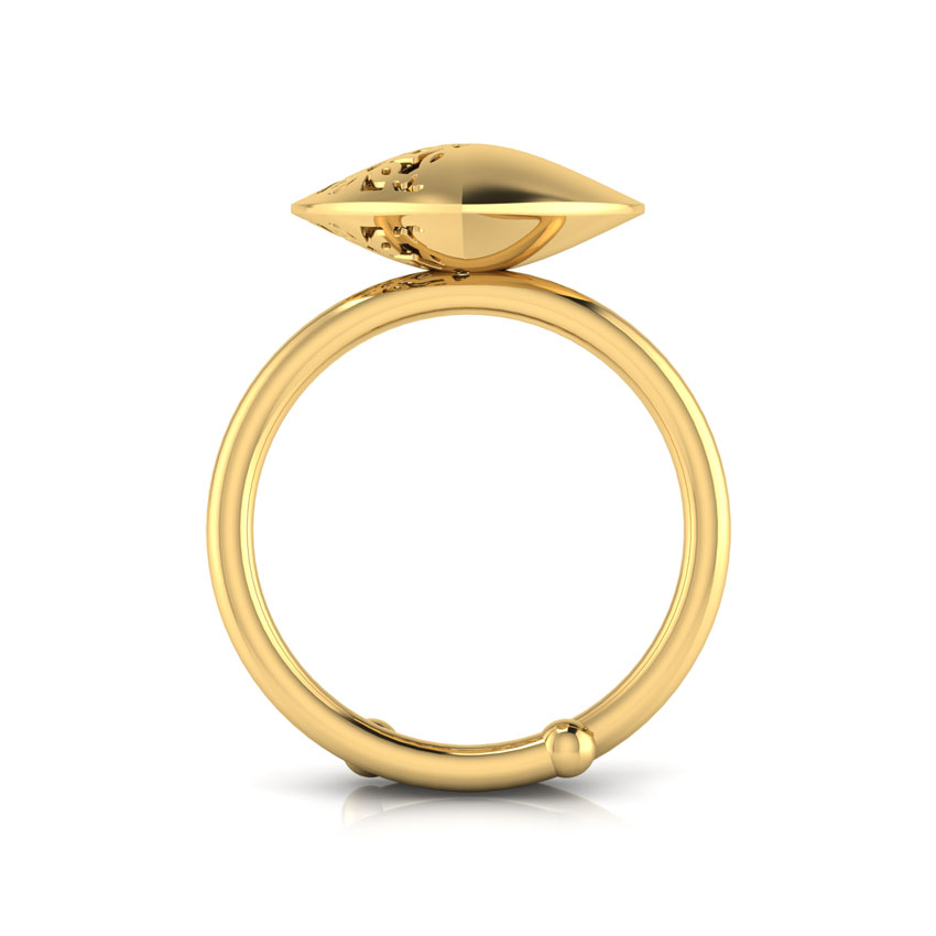 Gold Rings 18 Karat Yellow Gold Melita Cutout Ring