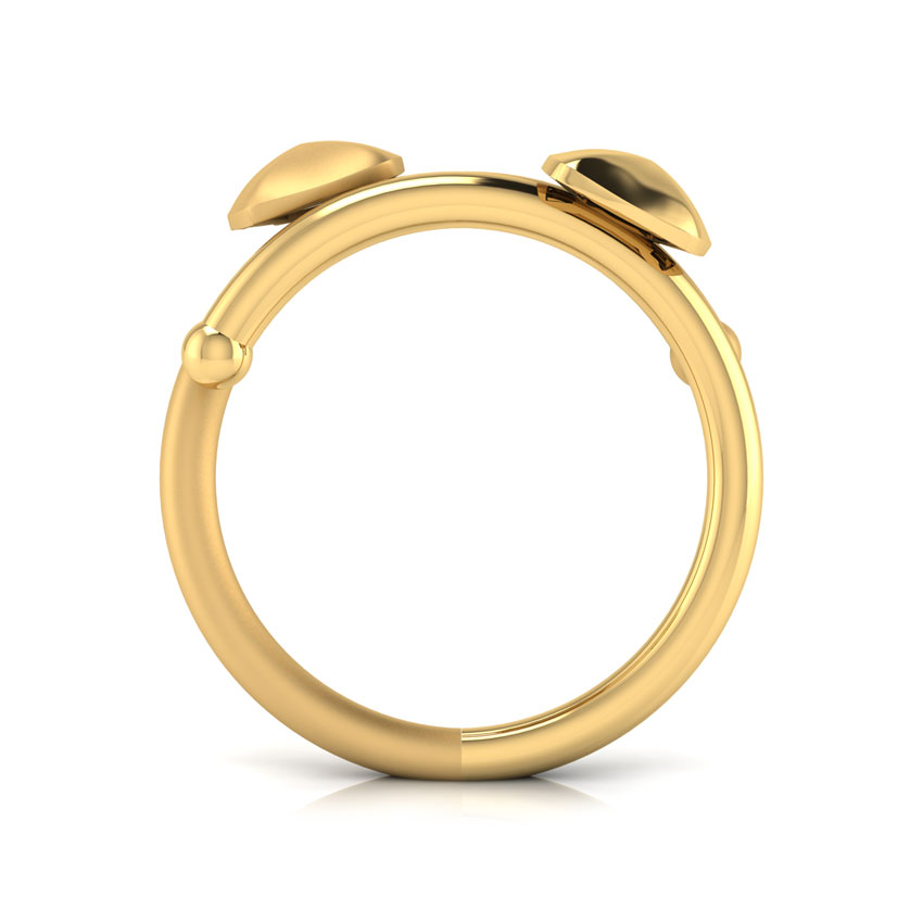 Gold Rings 18 Karat Yellow Gold Dita Geometric Ring