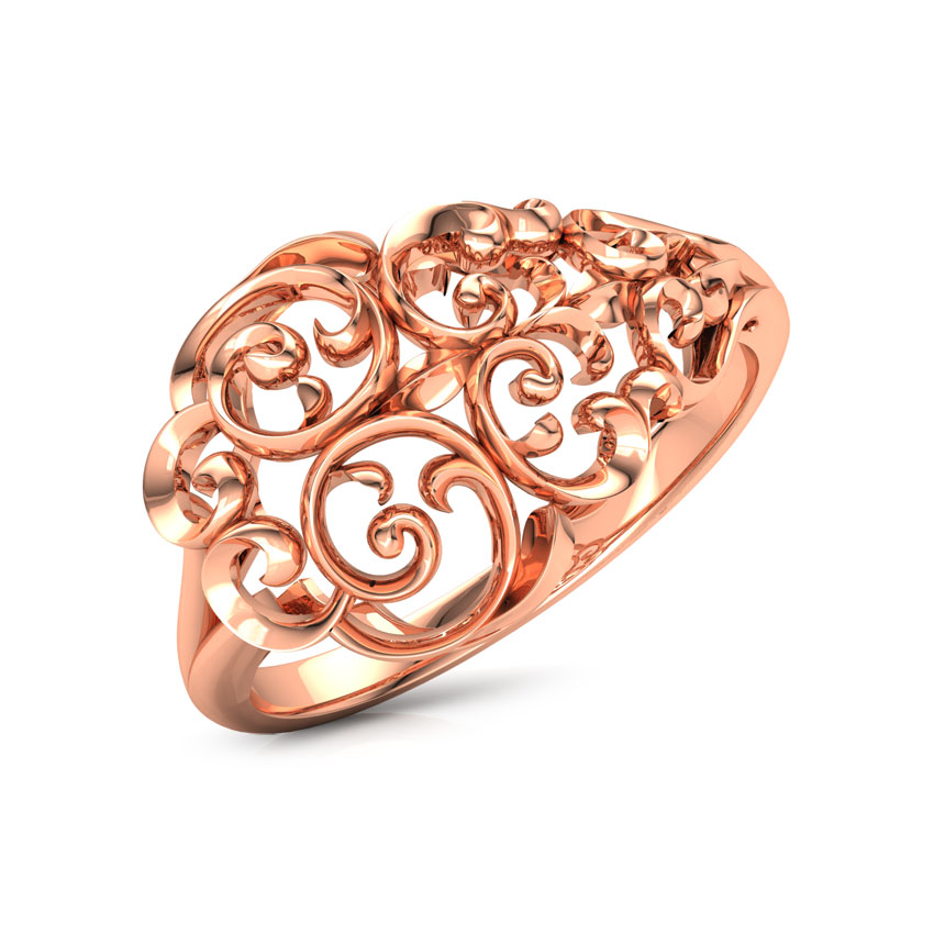 Curved Filigree Ring