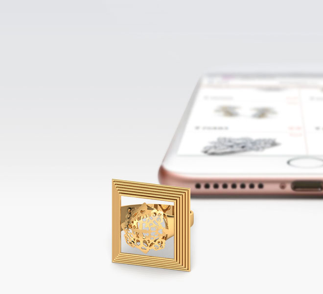 Framed Filigree Gold Ring Framed Filigree Gold Ring