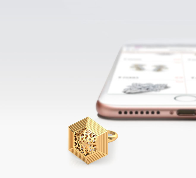 Hex Cutwork Gold Ring Hex Cutwork Gold Ring