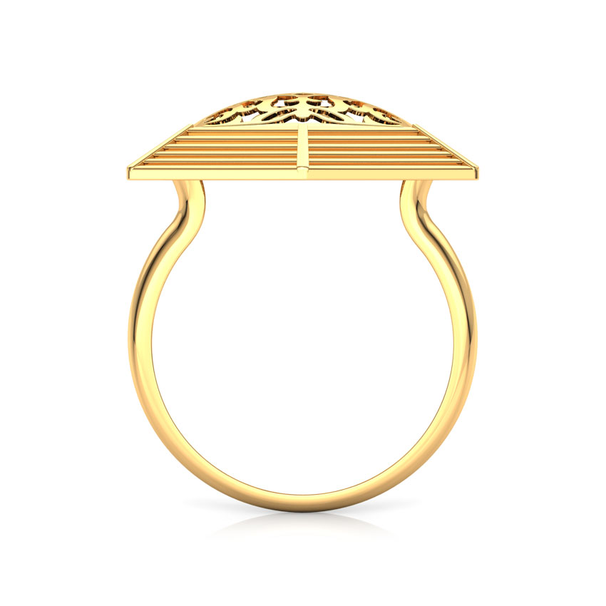 Hex Cutwork Gold Ring Hex Cutwork Gold Ring