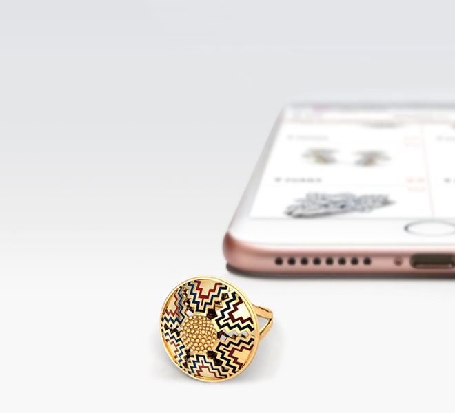 Mirror Maze Gold Ring Mirror Maze Gold Ring