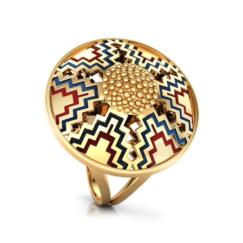 Mirror Maze Gold Ring Mirror Maze Gold Ring