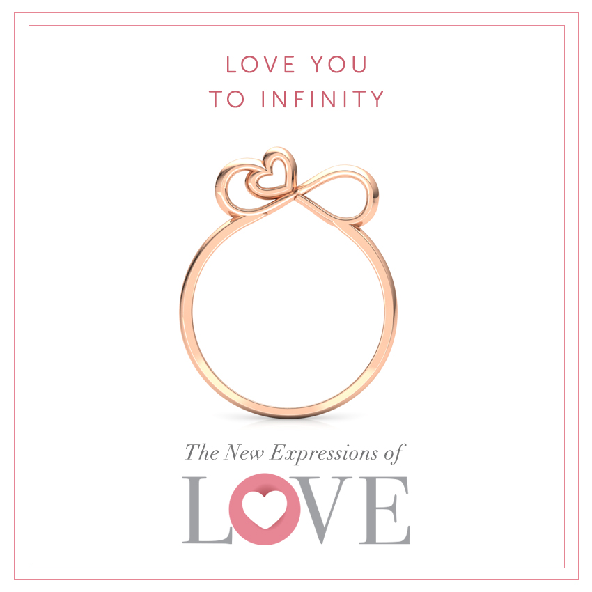 Infinity Love Gold Ring Infinity Love Gold Ring