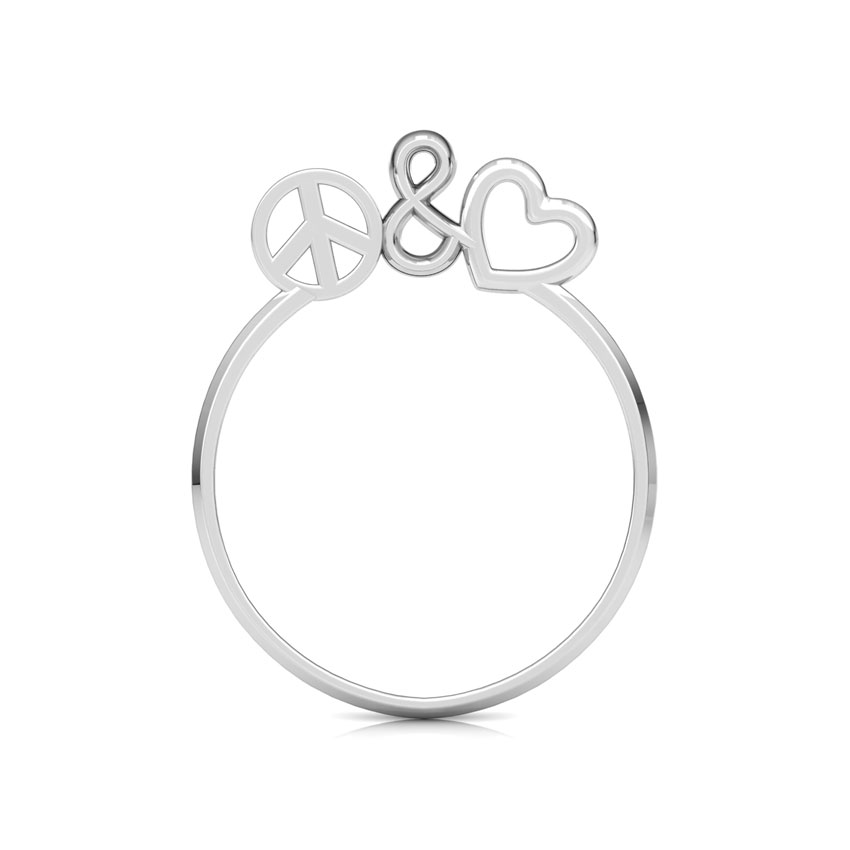 Peace and Love Gold Ring Peace and Love Gold Ring
