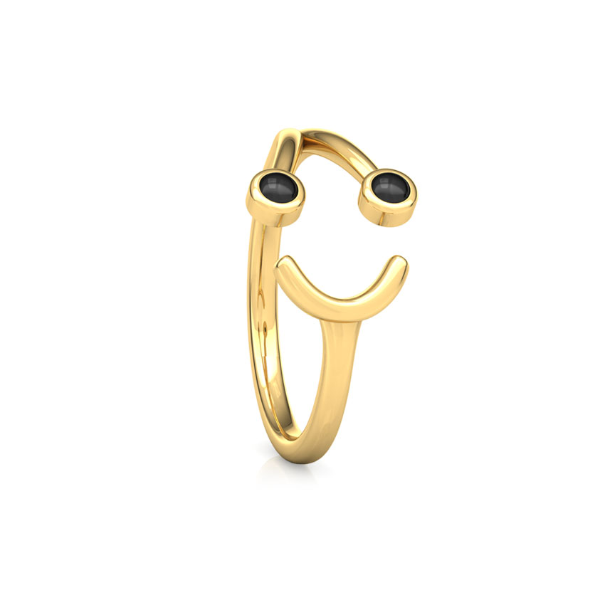 Smiley Midi Gold Ring Smiley Midi Gold Ring