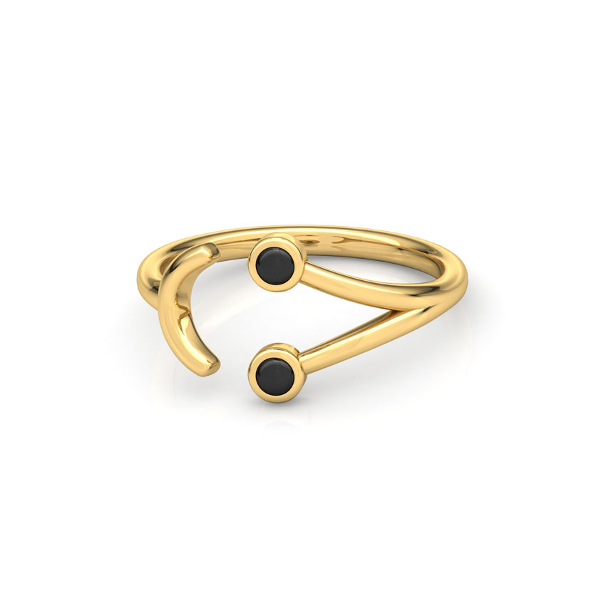 Smiley Midi Gold Ring Smiley Midi Gold Ring