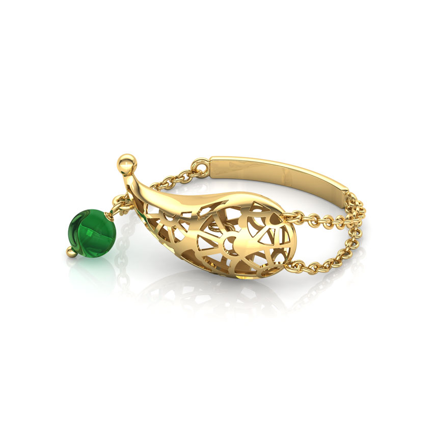 Gleaming Paisley Ring