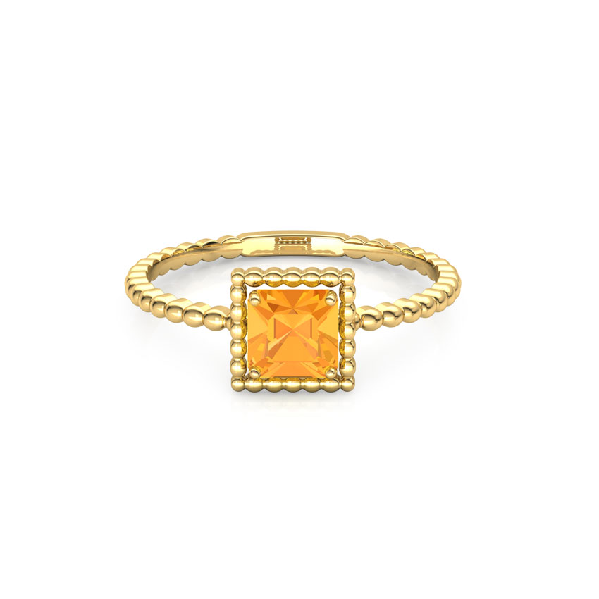 Citrine Quad Gemstone Ring