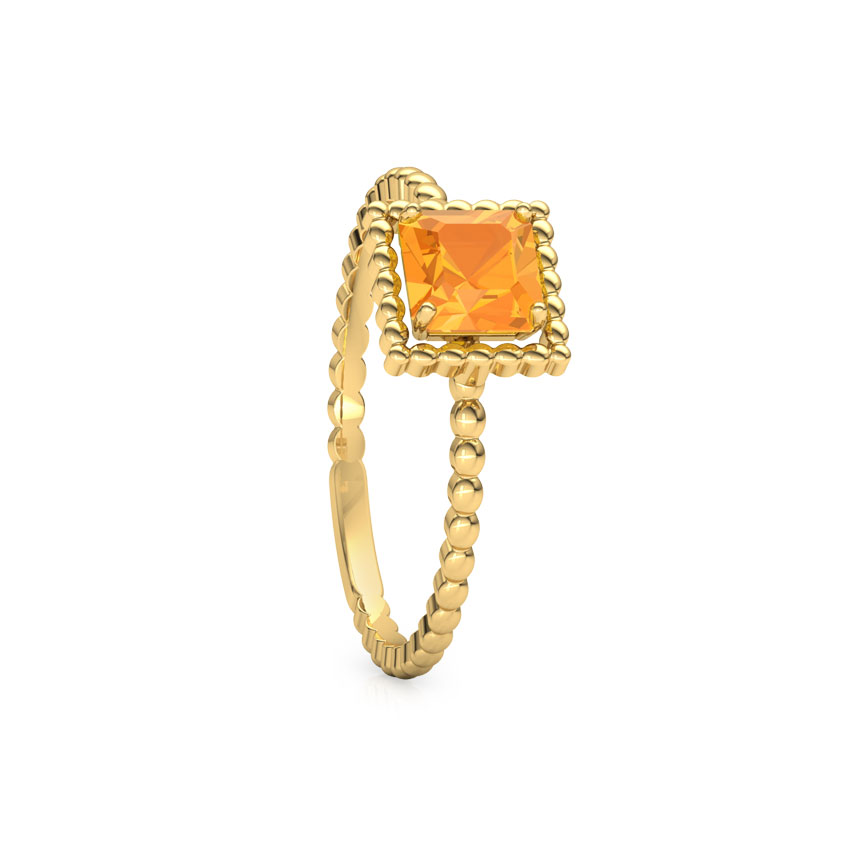 Citrine Quad Gemstone Ring