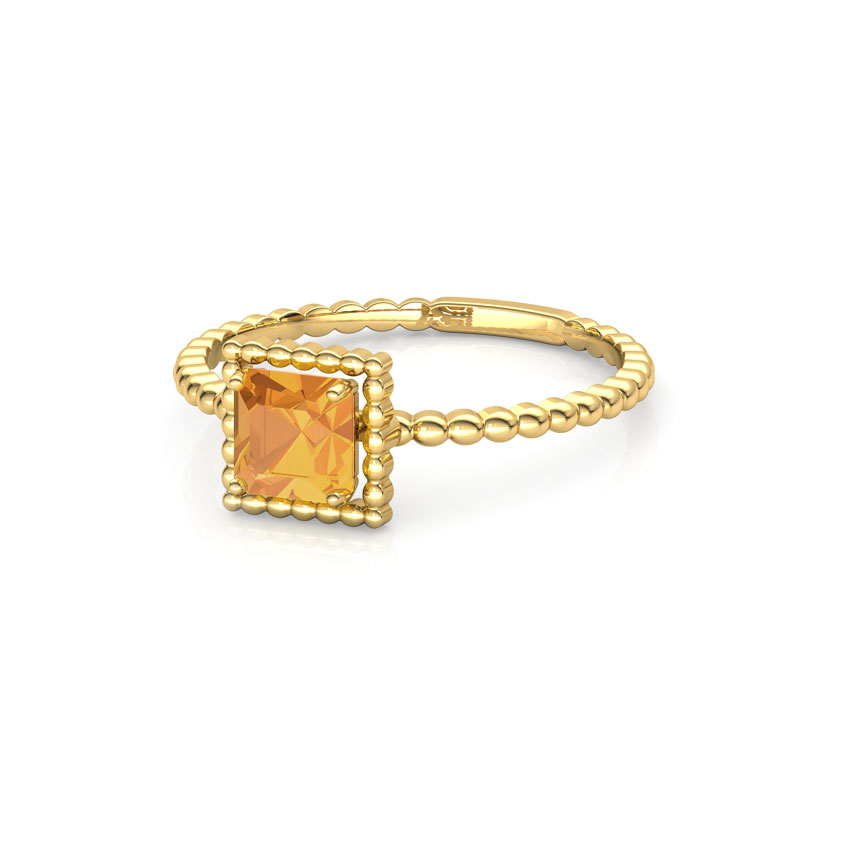 Citrine Quad Gemstone Ring