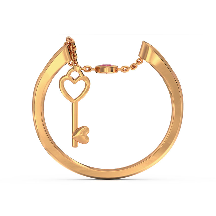 Zeal Love Lock Gemstone Ring