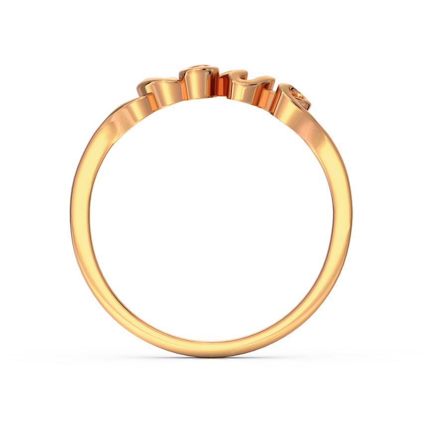 Love Cursive Gold Ring Love Cursive Gold Ring