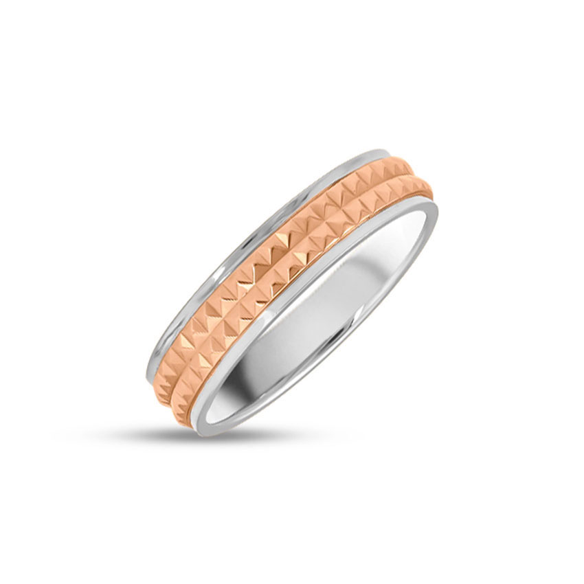 Platinum,Gold Rings Platinum 950, 18 Karat Two Tone Gold Shaina Platinum Band