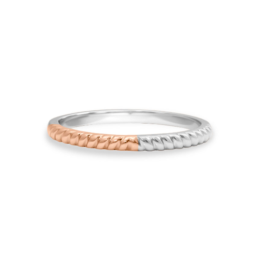 Platinum,Gold Rings Platinum 950, 18 Karat Two Tone Gold Maria Platinum Band