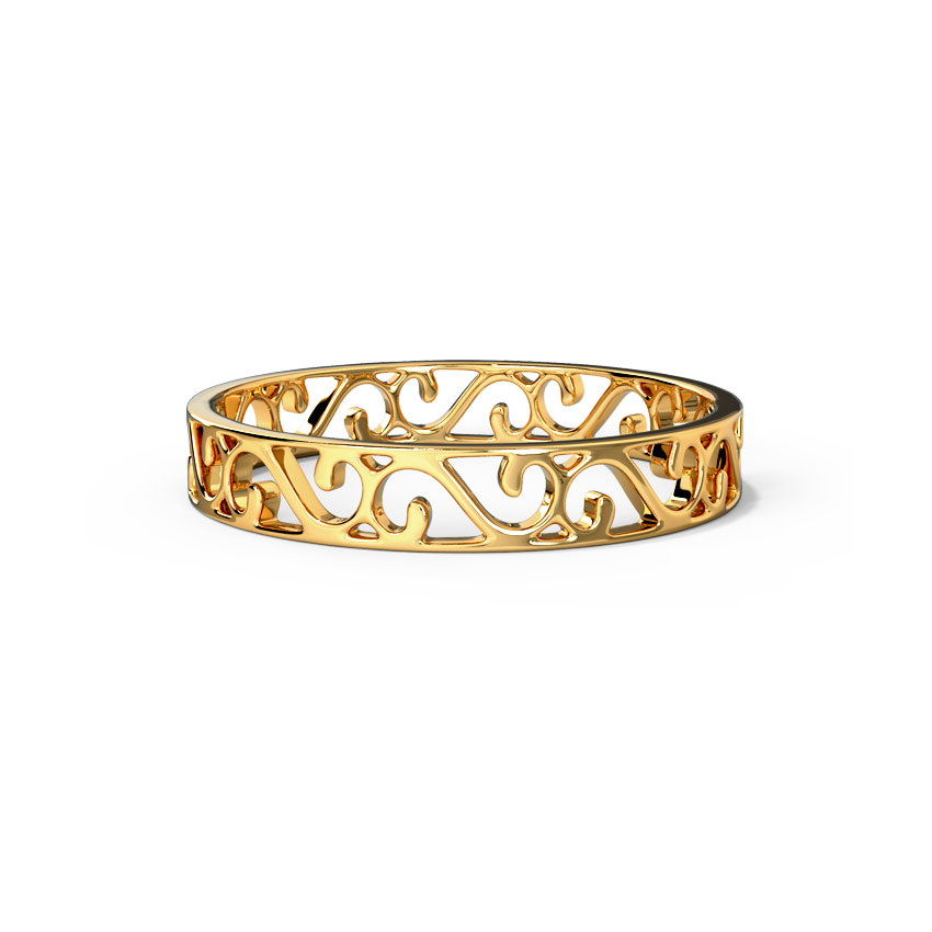 Ornate Cutout Gold Band