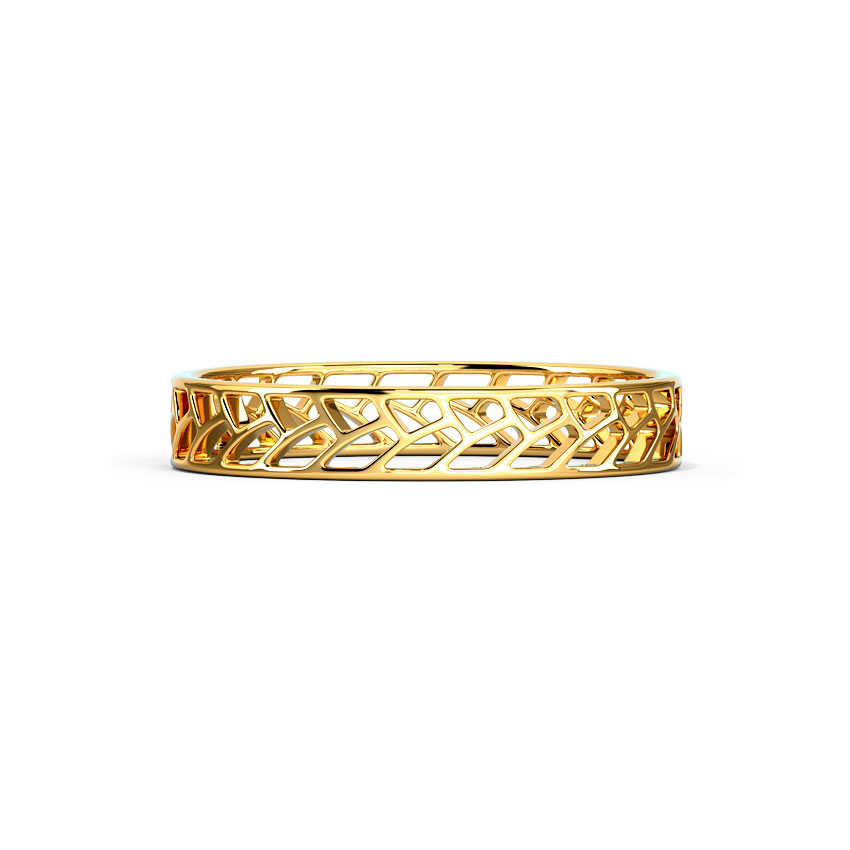 Weave Cutout Gold Band