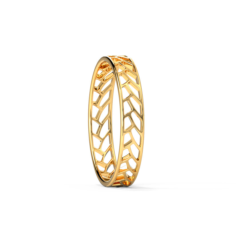 Weave Cutout Gold Band