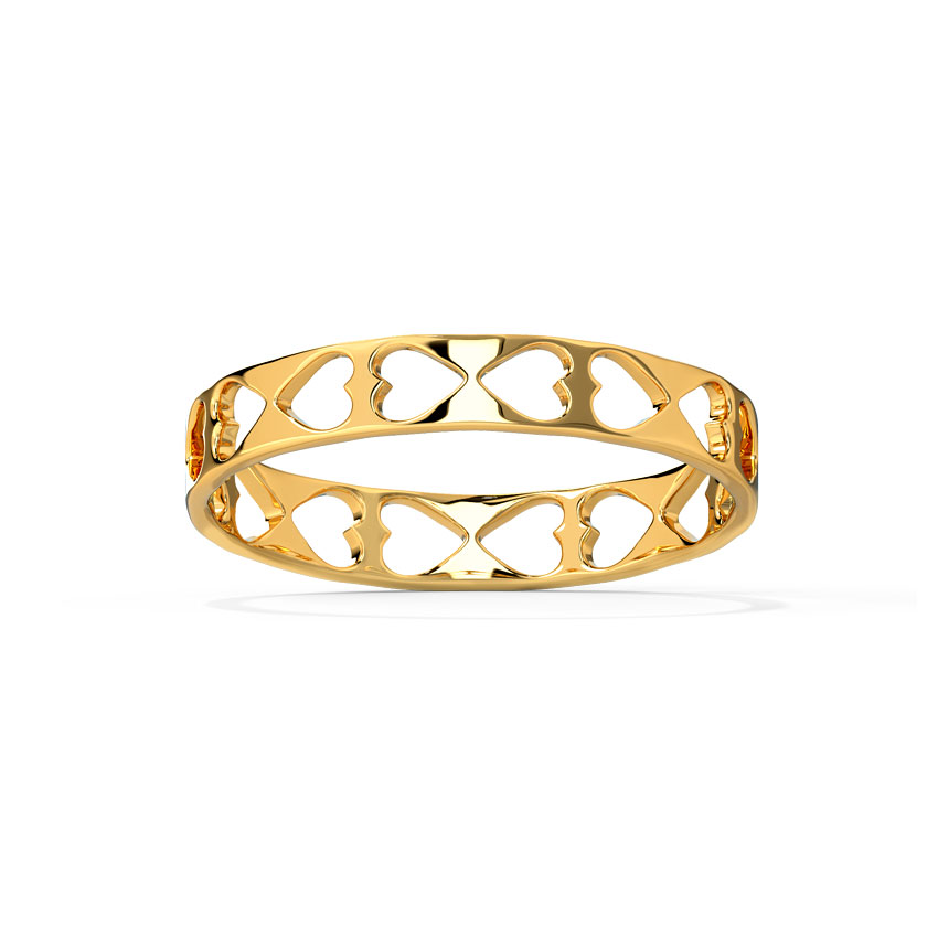 Amore Cutout Gold Band