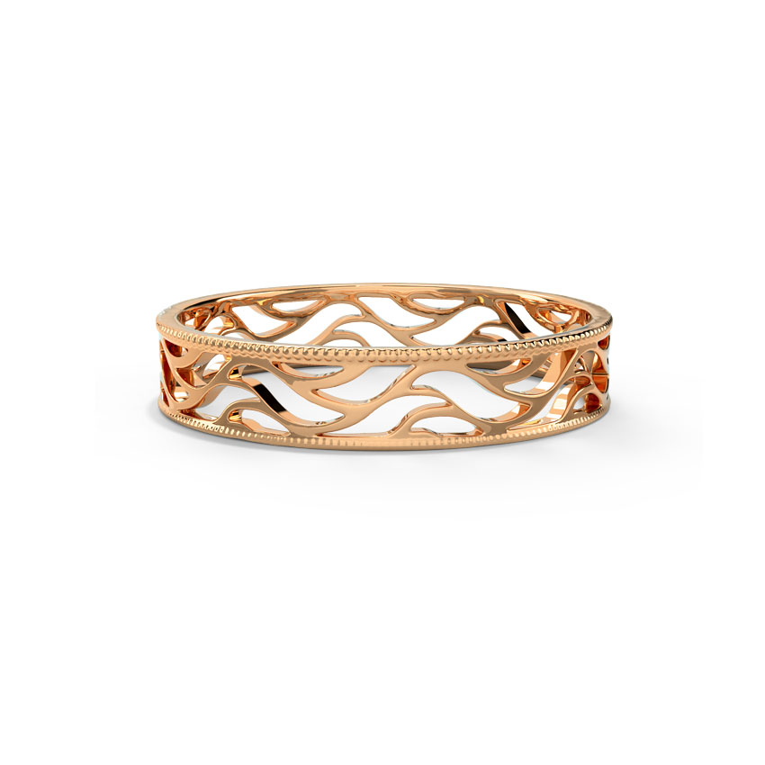 Waves Cutout Gold Band