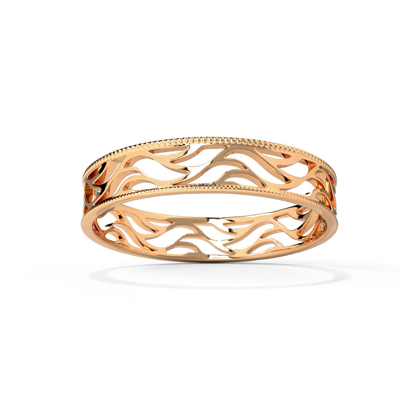 Waves Cutout Gold Band