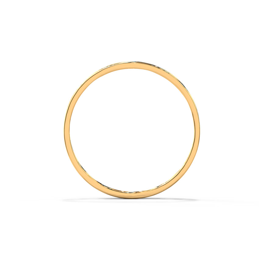 Crescent Cutout Gold Band