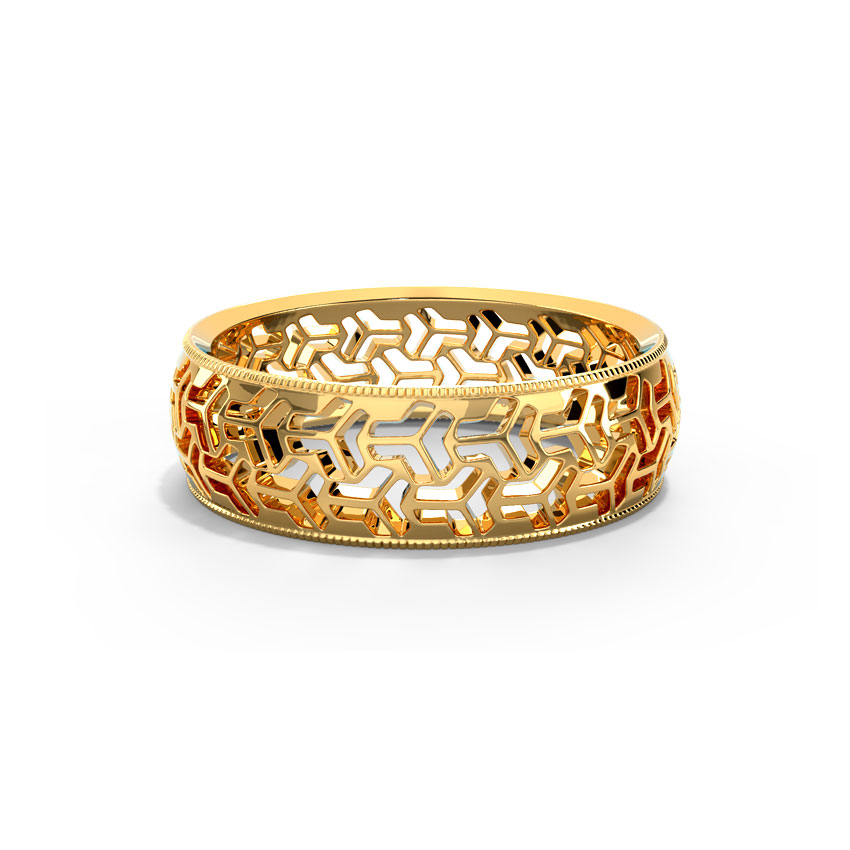 Aztec Cutout Gold Band Aztec Cutout Gold Band