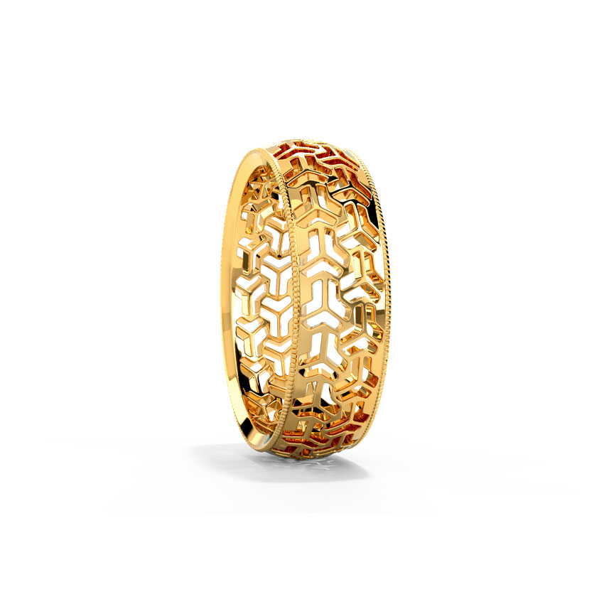 Aztec Cutout Gold Band Aztec Cutout Gold Band