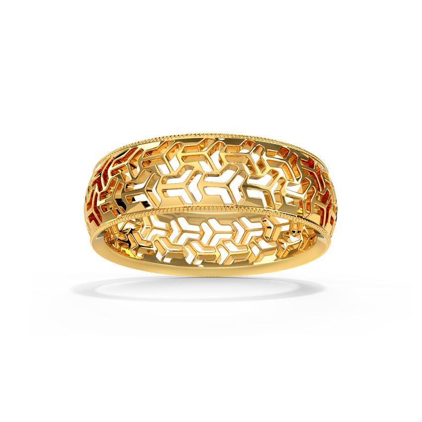 Aztec Cutout Gold Band Aztec Cutout Gold Band