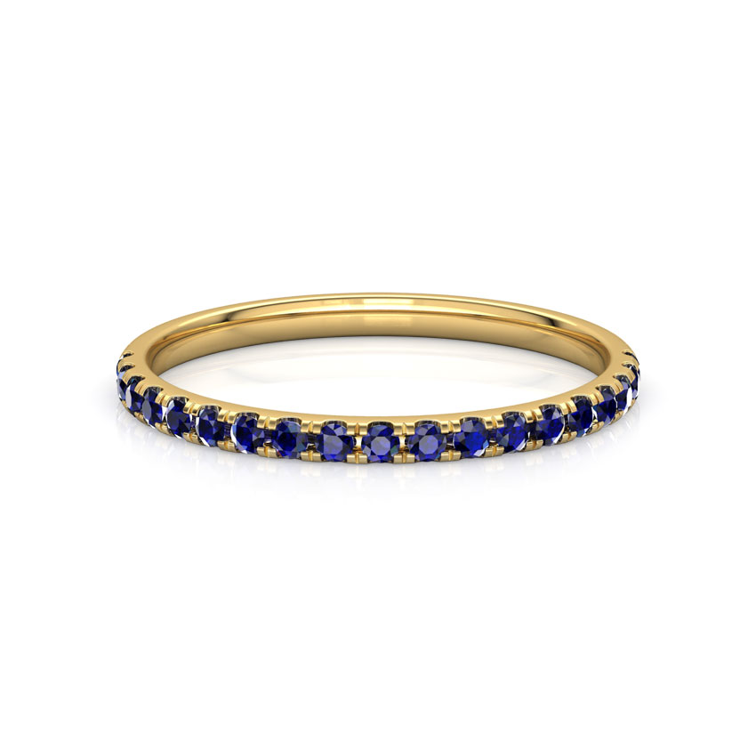 Azure Linear Gemstone Ring