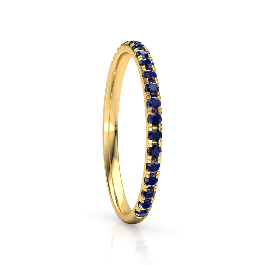 Azure Linear Gemstone Ring