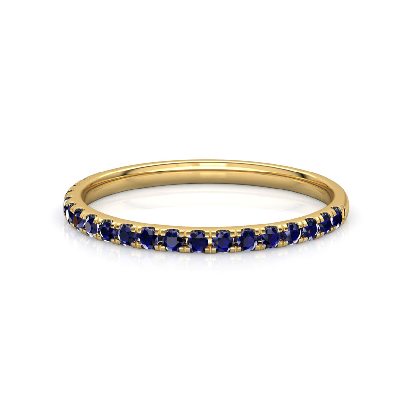 Azure Linear Gemstone Ring