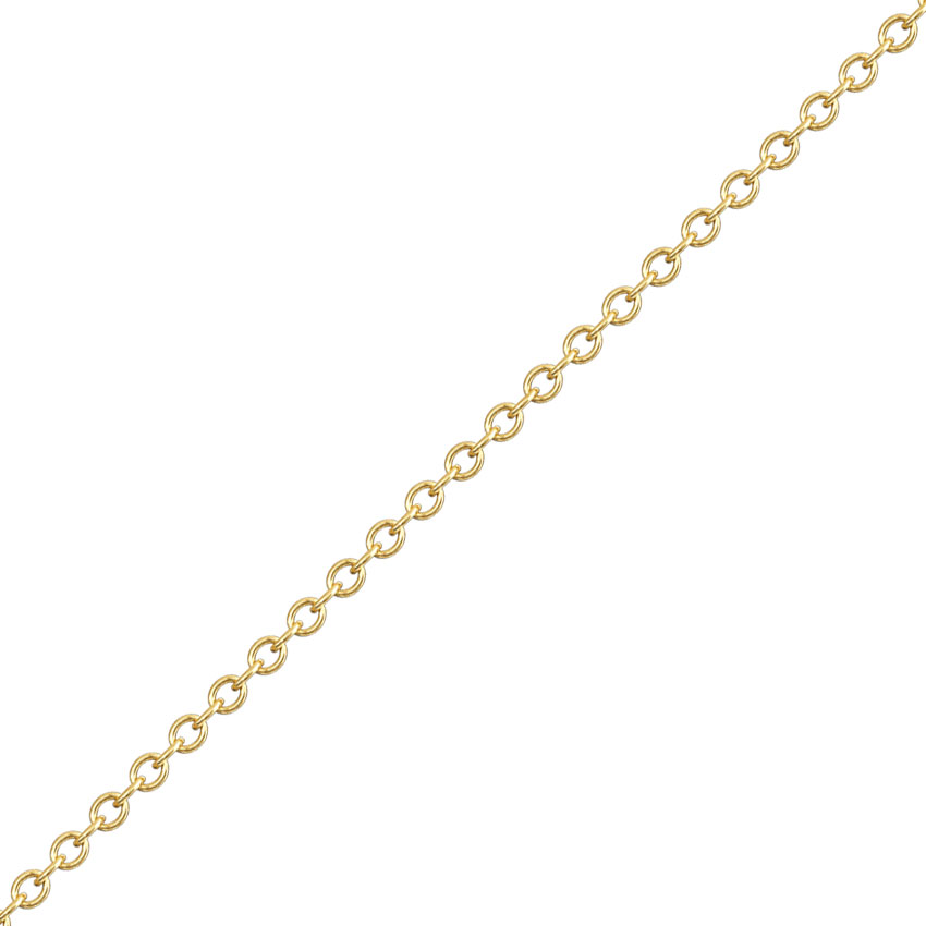 Gold Mangalsutra 18 Karat Yellow Gold Oval Link Chain