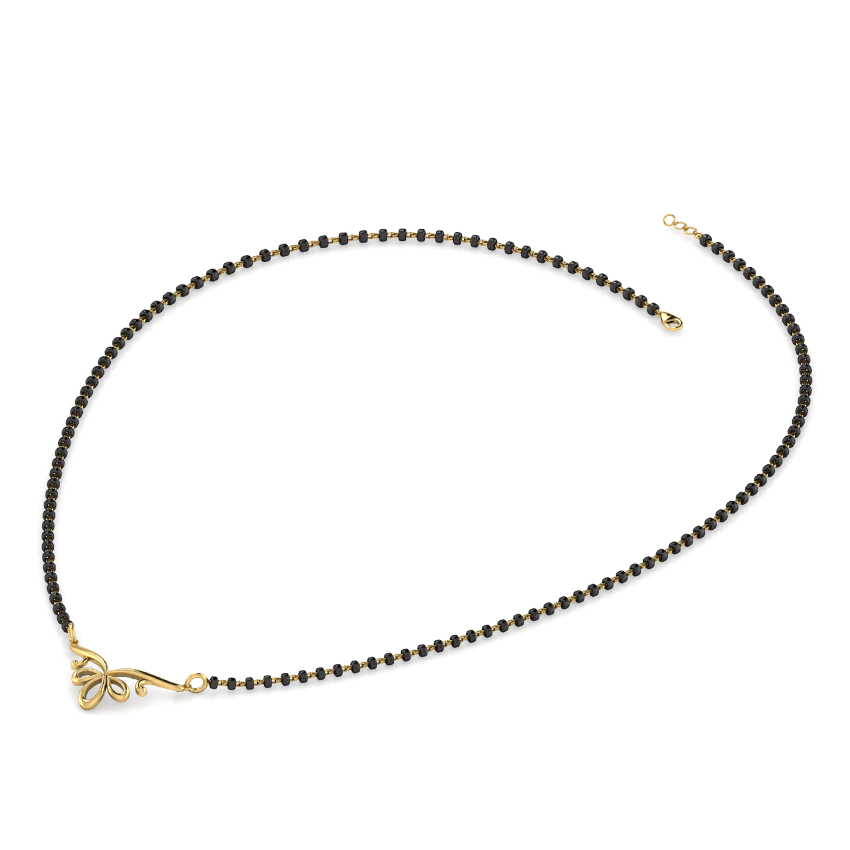 Kelsy Swirl Gold Mangalsutra