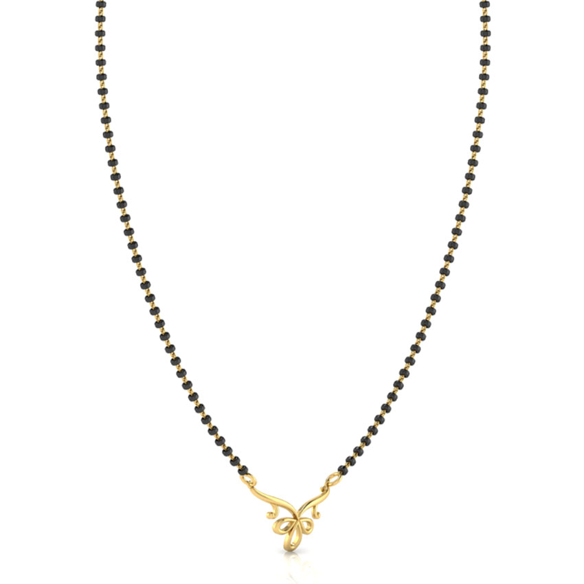 Kelsy Swirl Gold Mangalsutra