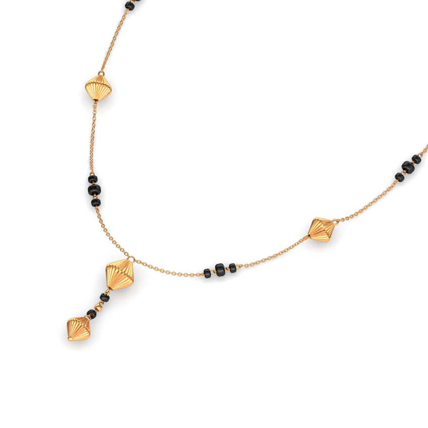 Rigged Beads Gold Mangalsutra