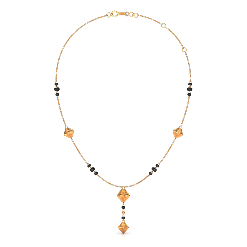 Rigged Beads Gold Mangalsutra