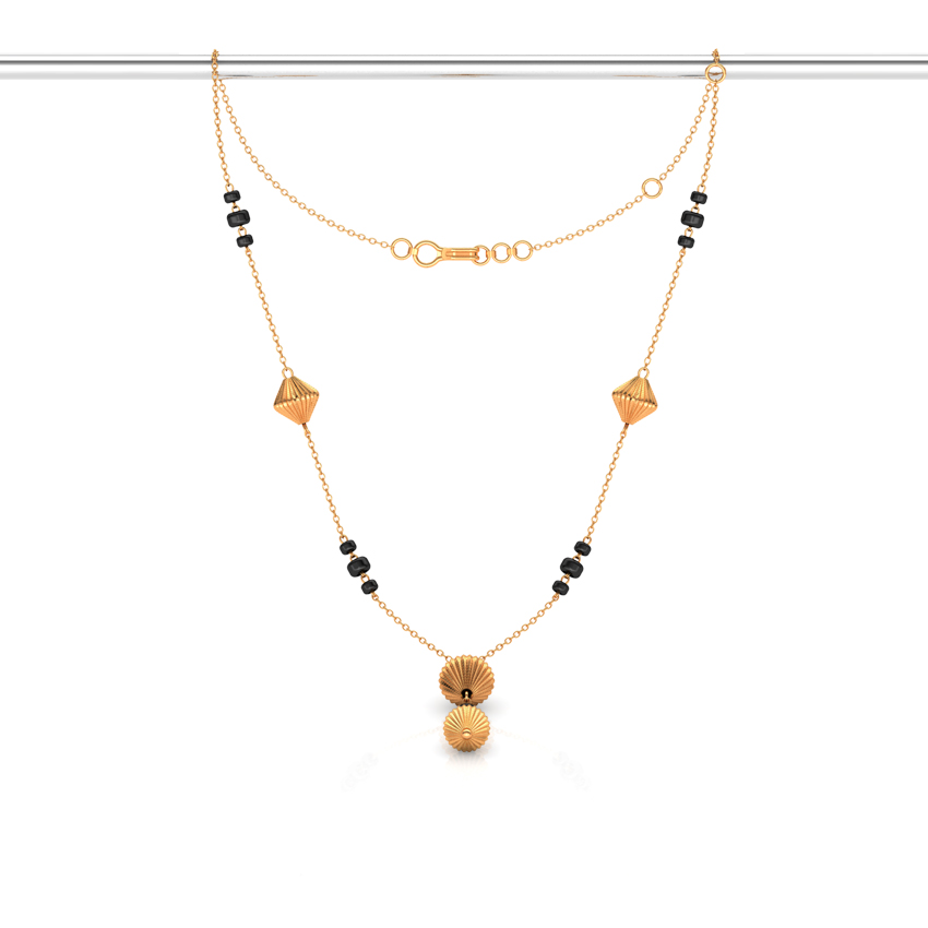 Rigged Beads Gold Mangalsutra