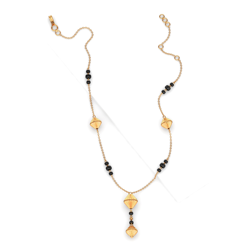 Rigged Beads Gold Mangalsutra