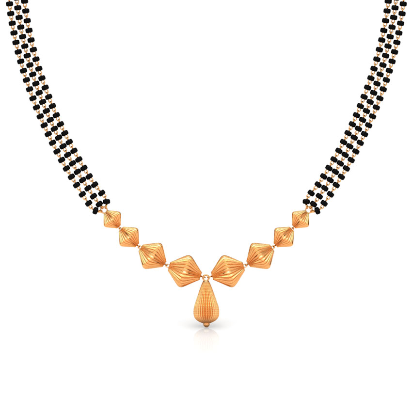 Modest Beads Gold Mangalsutra