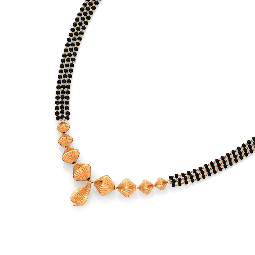 Modest Beads Gold Mangalsutra