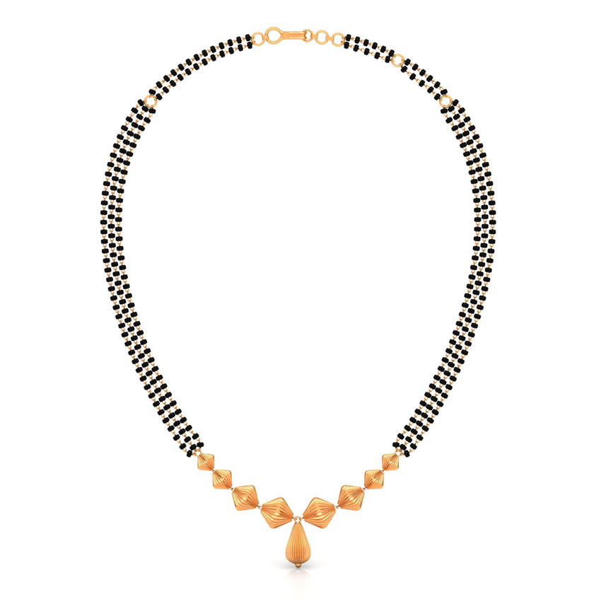 Modest Beads Gold Mangalsutra