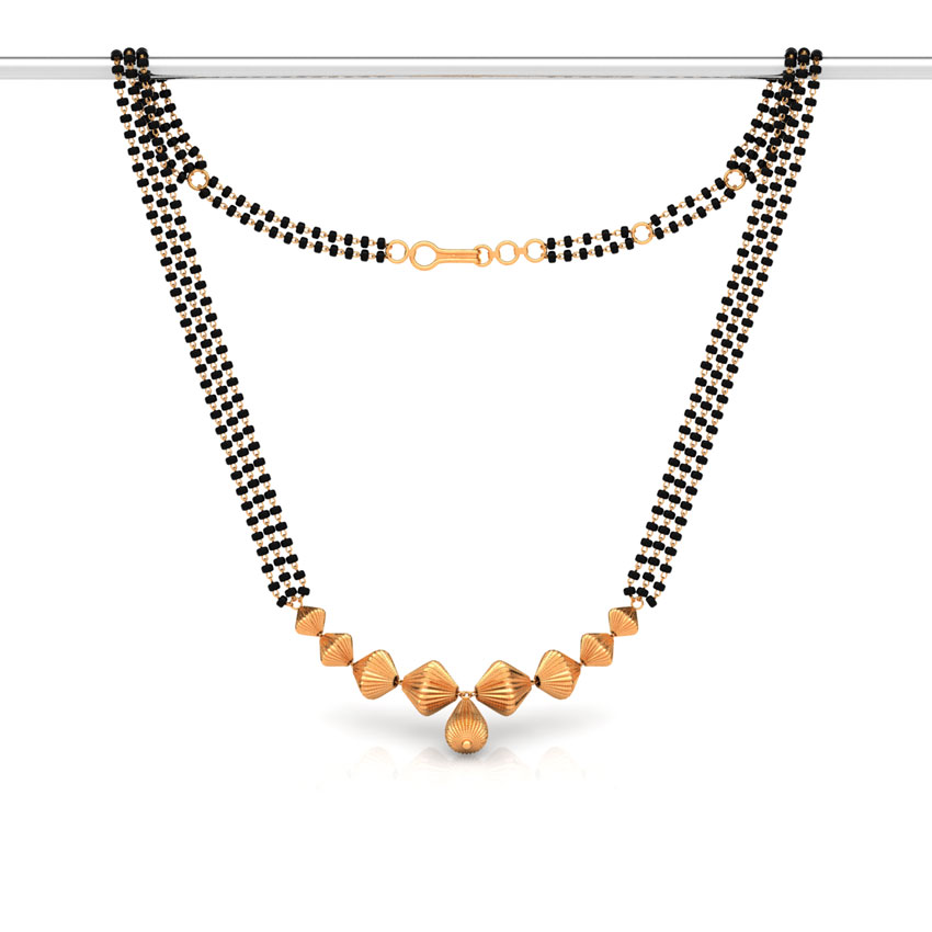 Modest Beads Gold Mangalsutra