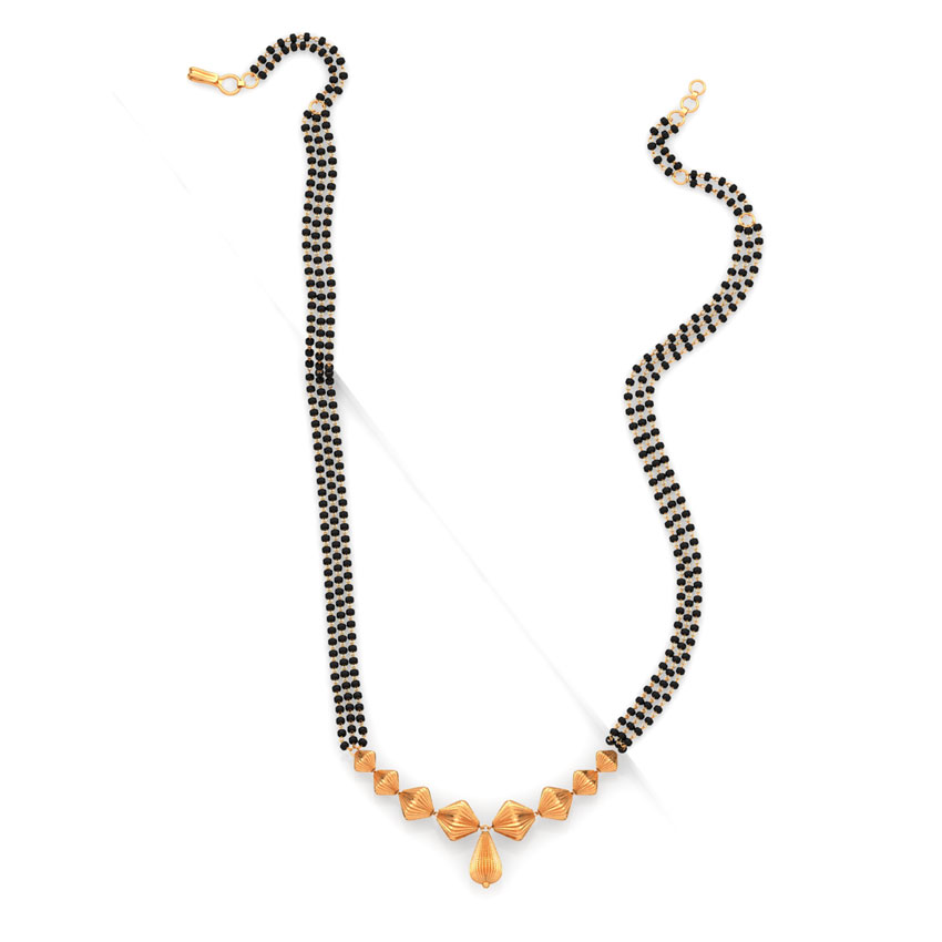 Modest Beads Gold Mangalsutra