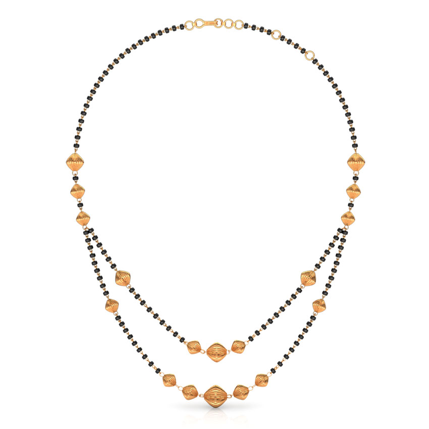 Awry Beads Gold Mangalsutra